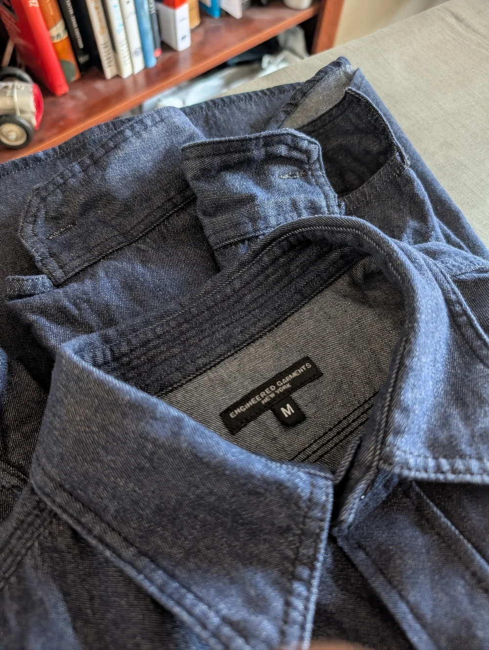 Engineered Garments Dark Denim Work Shirt - Medium - Picture 7 of 9